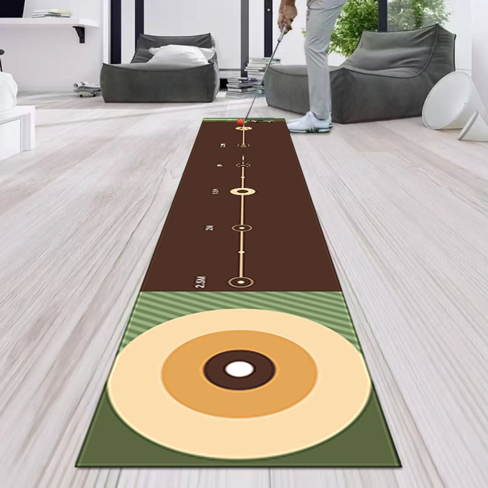 The Precision – Portable Golf Putting Mat | Indoor & Outdoor Practice Trainer
