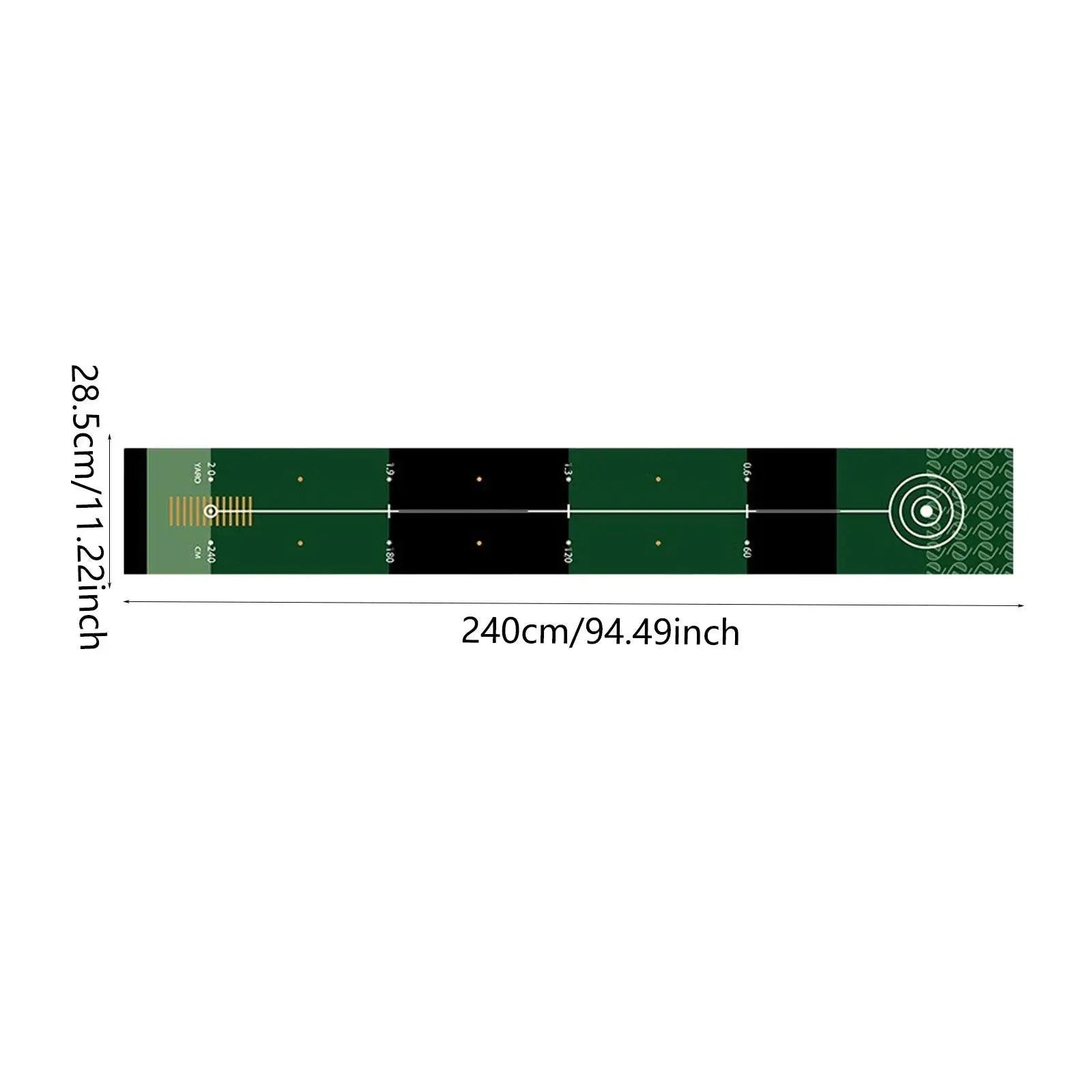 The Precision – Portable Golf Putting Mat | Indoor & Outdoor Practice Trainer