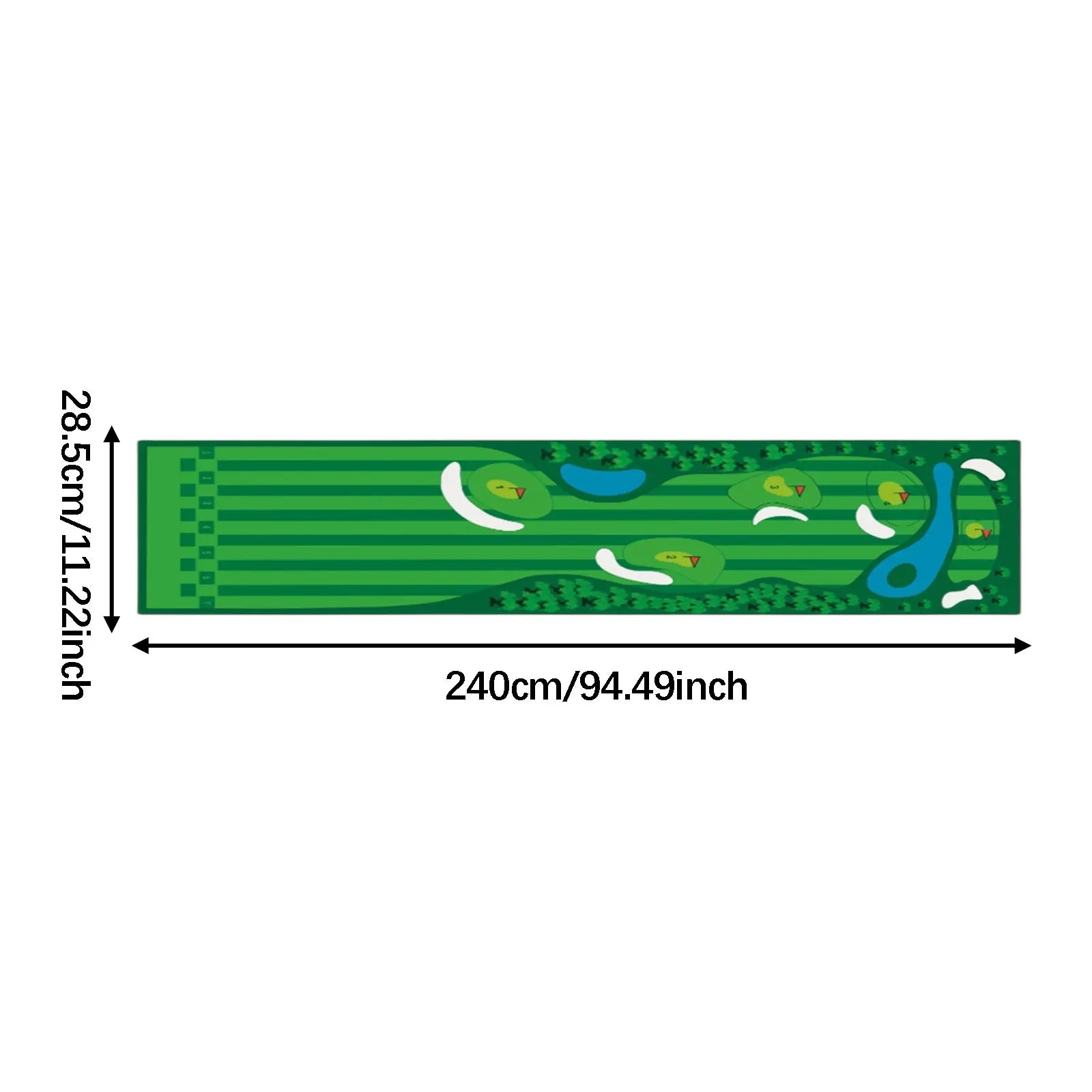 The Precision – Portable Golf Putting Mat | Indoor & Outdoor Practice Trainer