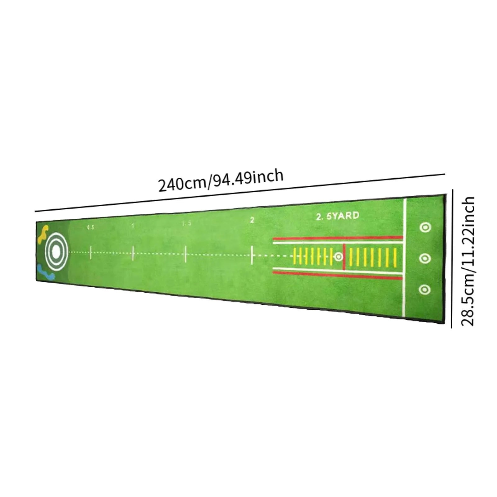 The Precision – Portable Golf Putting Mat | Indoor & Outdoor Practice Trainer