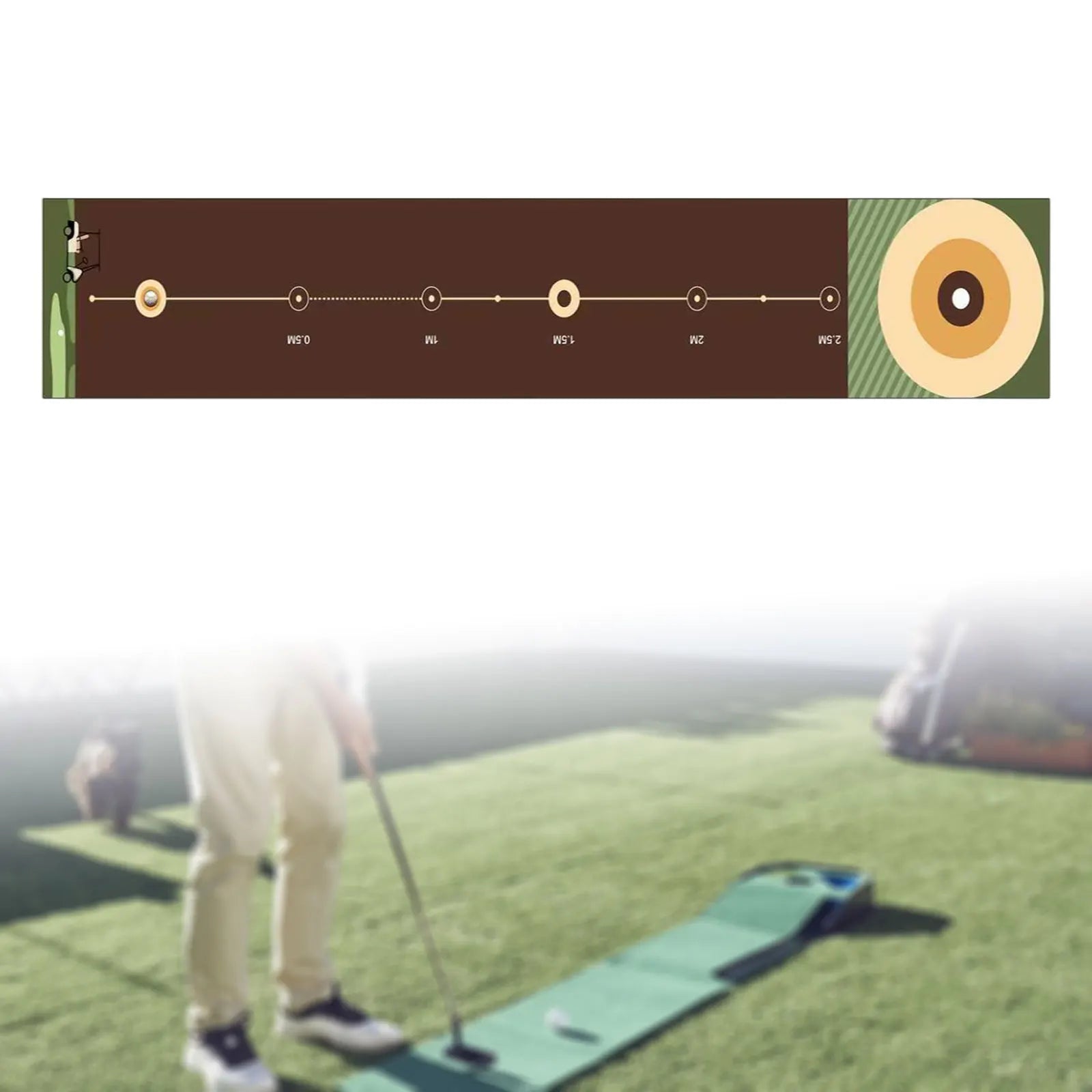 The Precision – Portable Golf Putting Mat | Indoor & Outdoor Practice Trainer