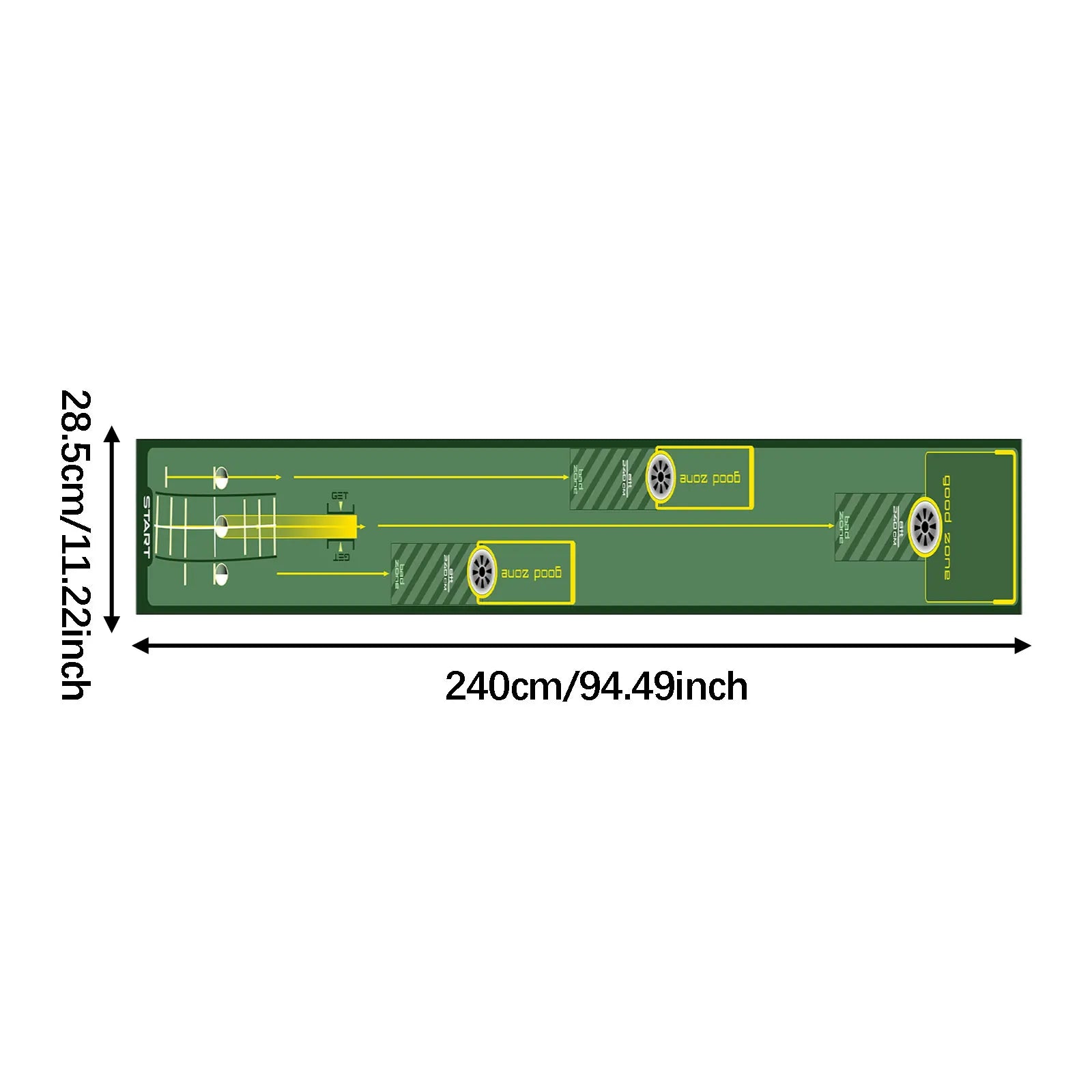 The Precision – Portable Golf Putting Mat | Indoor & Outdoor Practice Trainer