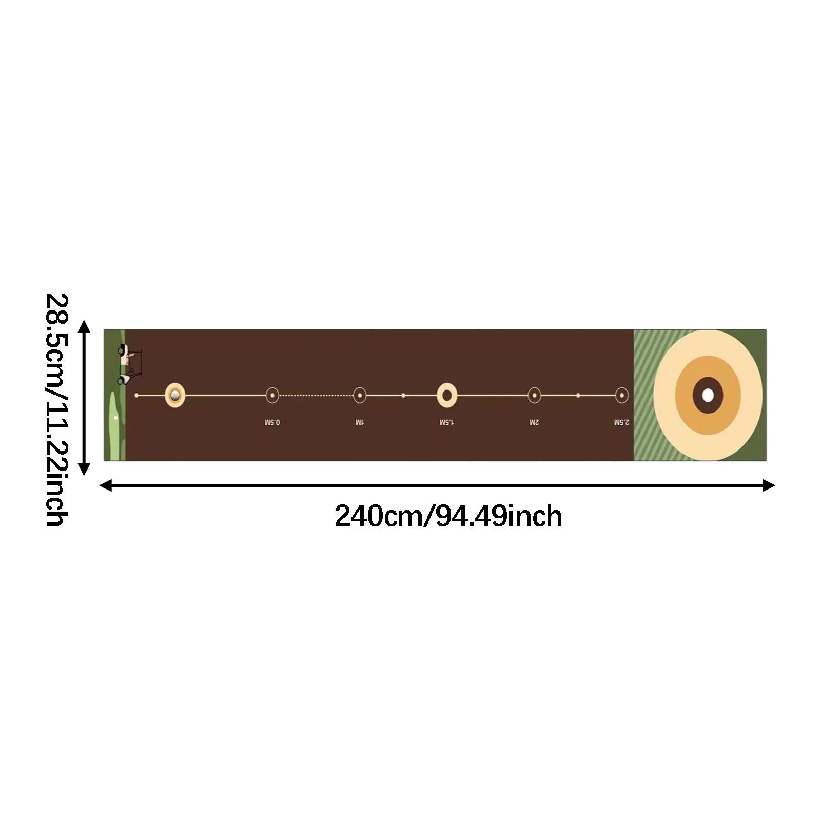 The Precision – Portable Golf Putting Mat | Indoor & Outdoor Practice Trainer