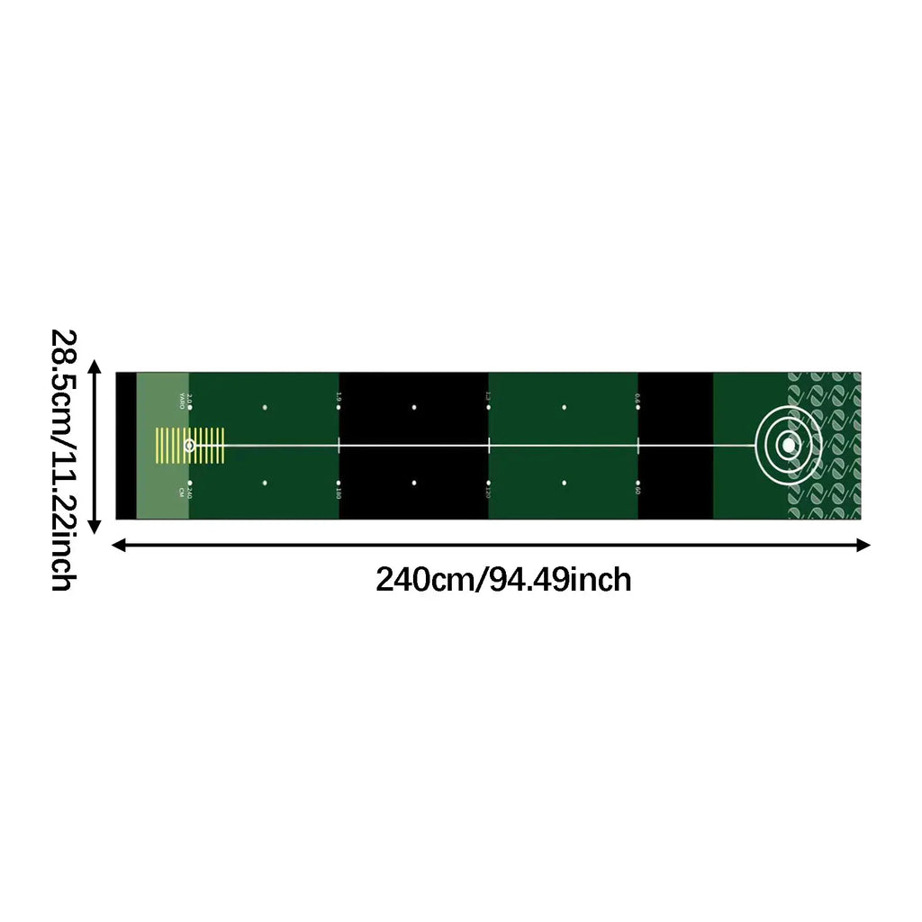 The Precision – Portable Golf Putting Mat | Indoor & Outdoor Practice Trainer