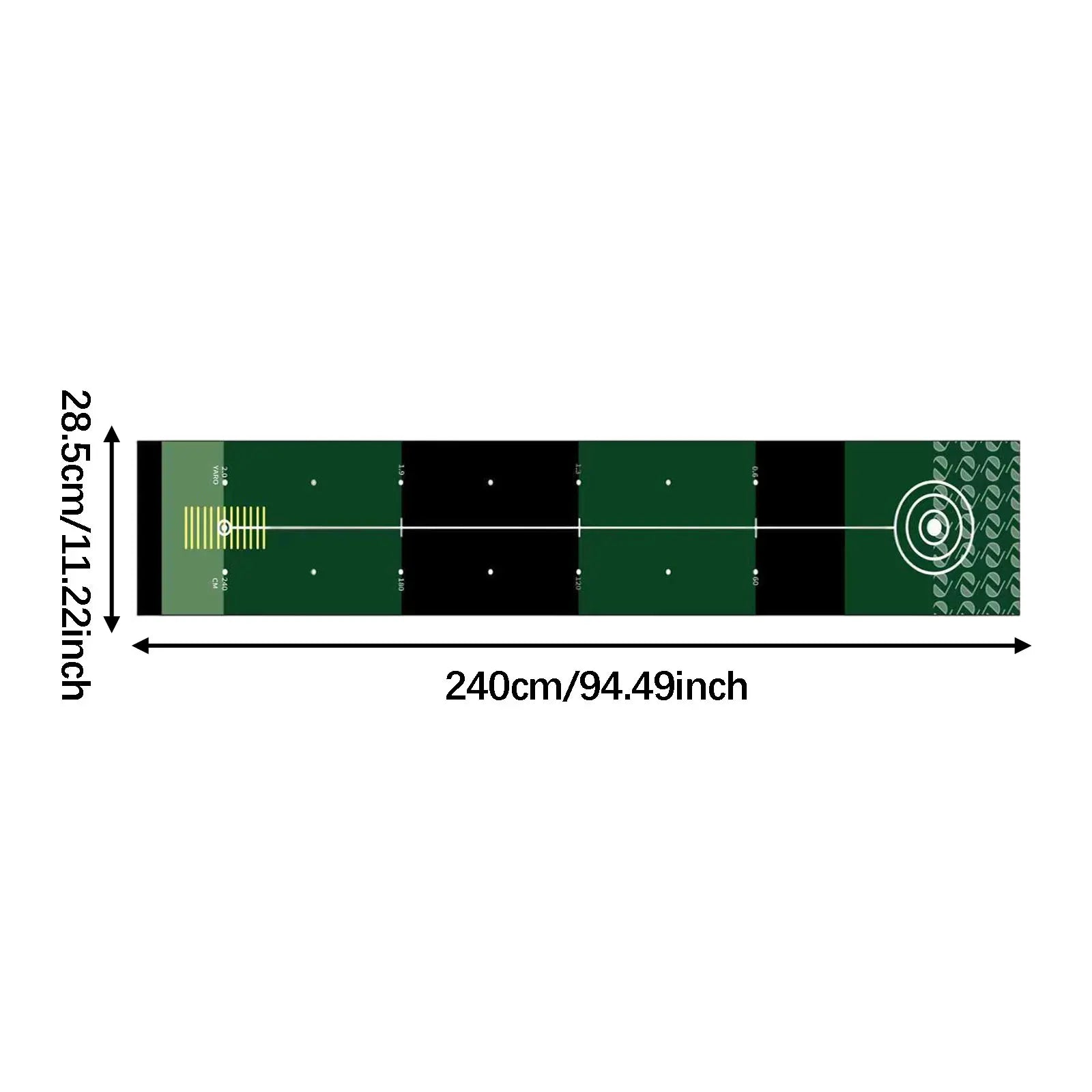 The Precision – Portable Golf Putting Mat | Indoor & Outdoor Practice Trainer
