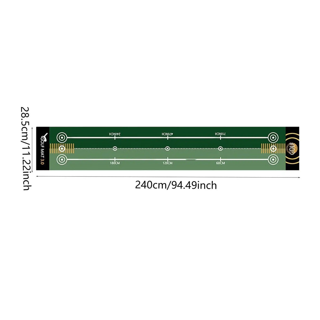 The Precision – Portable Golf Putting Mat | Indoor & Outdoor Practice Trainer