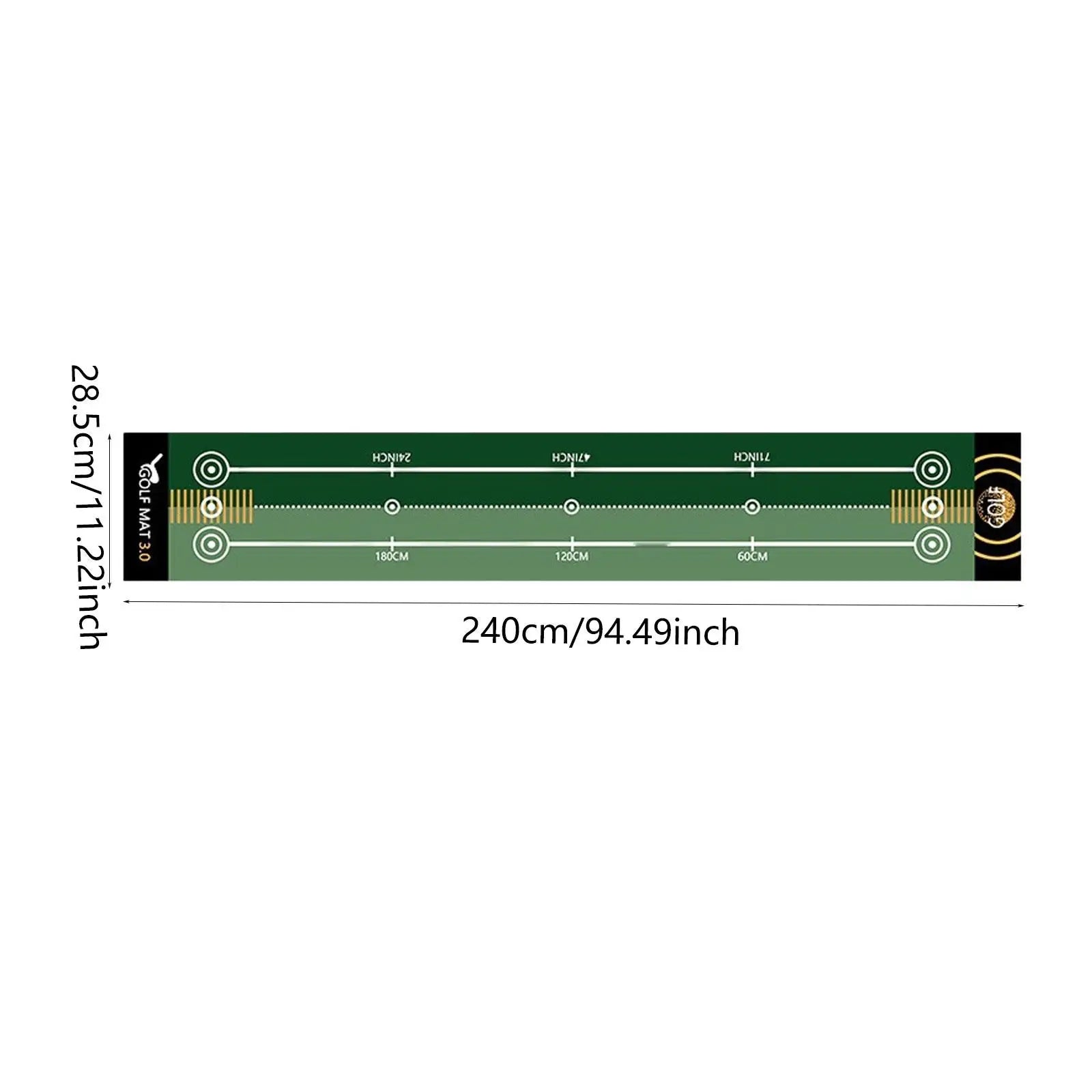 The Precision – Portable Golf Putting Mat | Indoor & Outdoor Practice Trainer