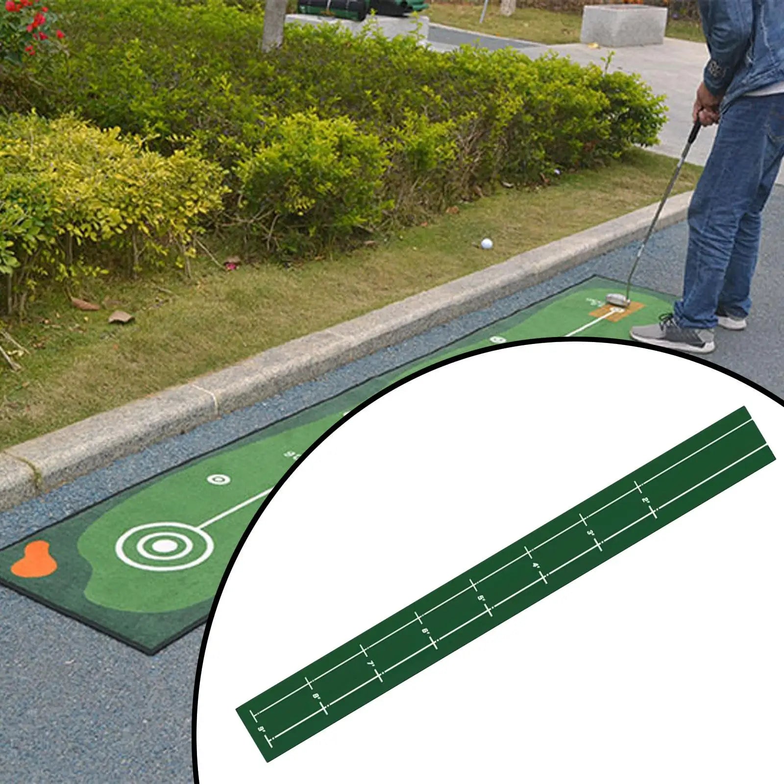 The Precision – Portable Golf Putting Mat | Indoor & Outdoor Practice Trainer