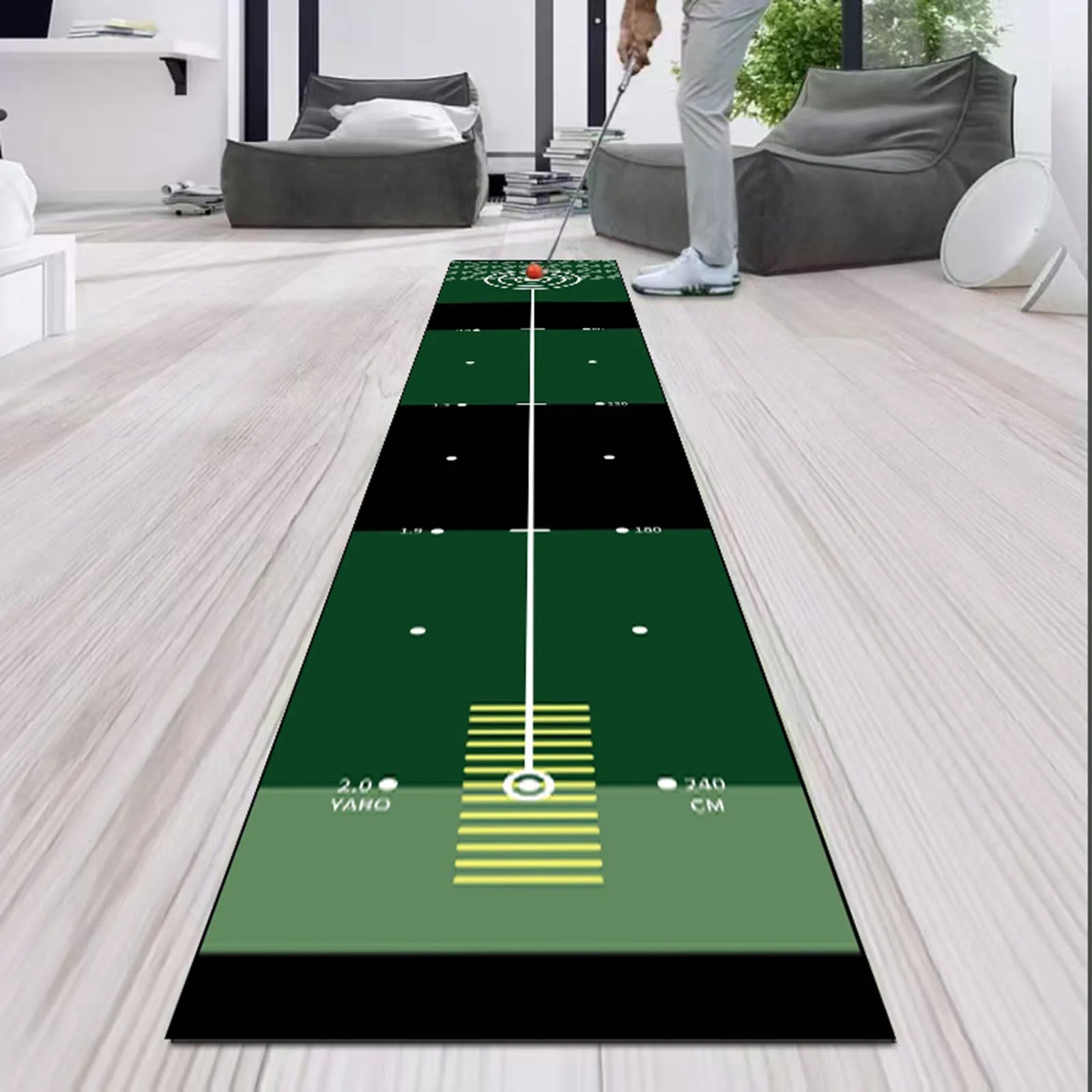 The Precision – Portable Golf Putting Mat | Indoor & Outdoor Practice Trainer