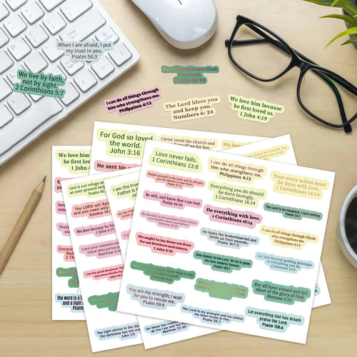 Bible Verse Sticker Collection