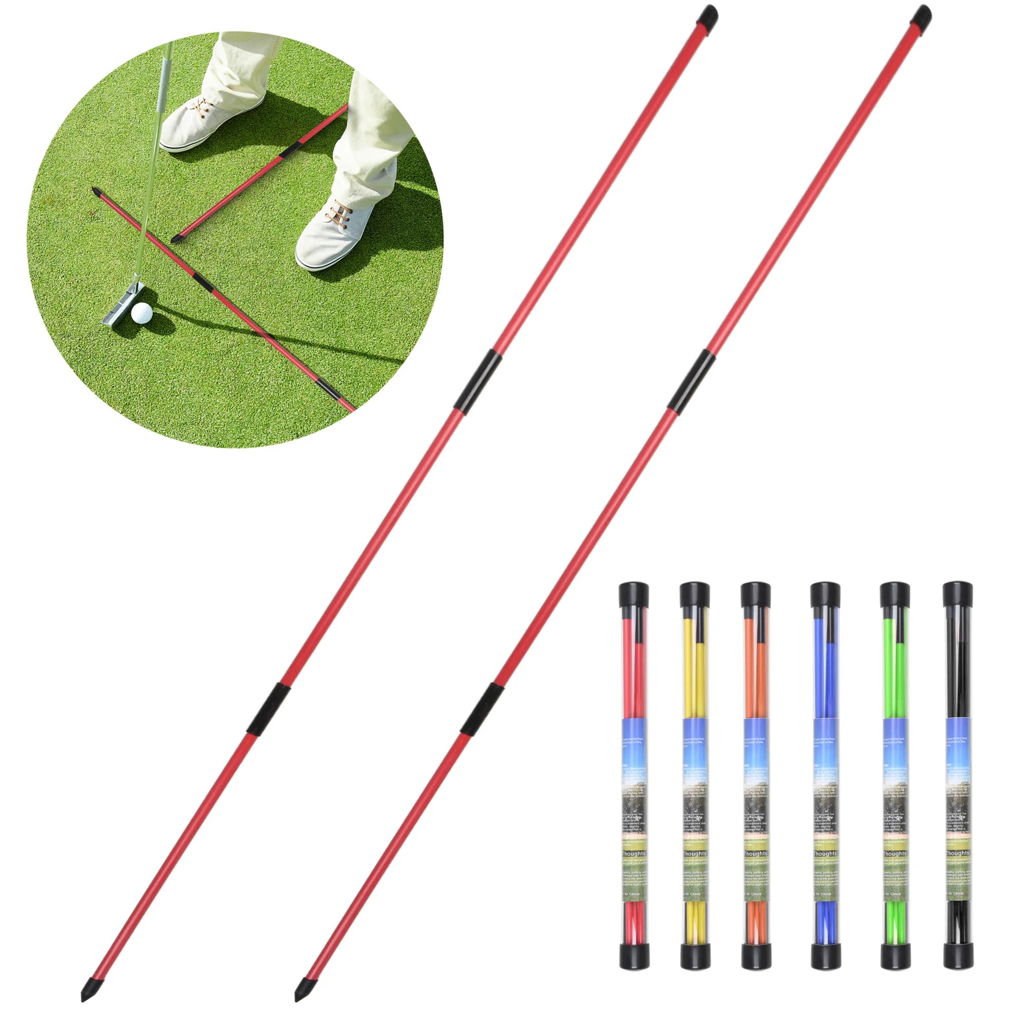 Golf Alignment Stick Training Set