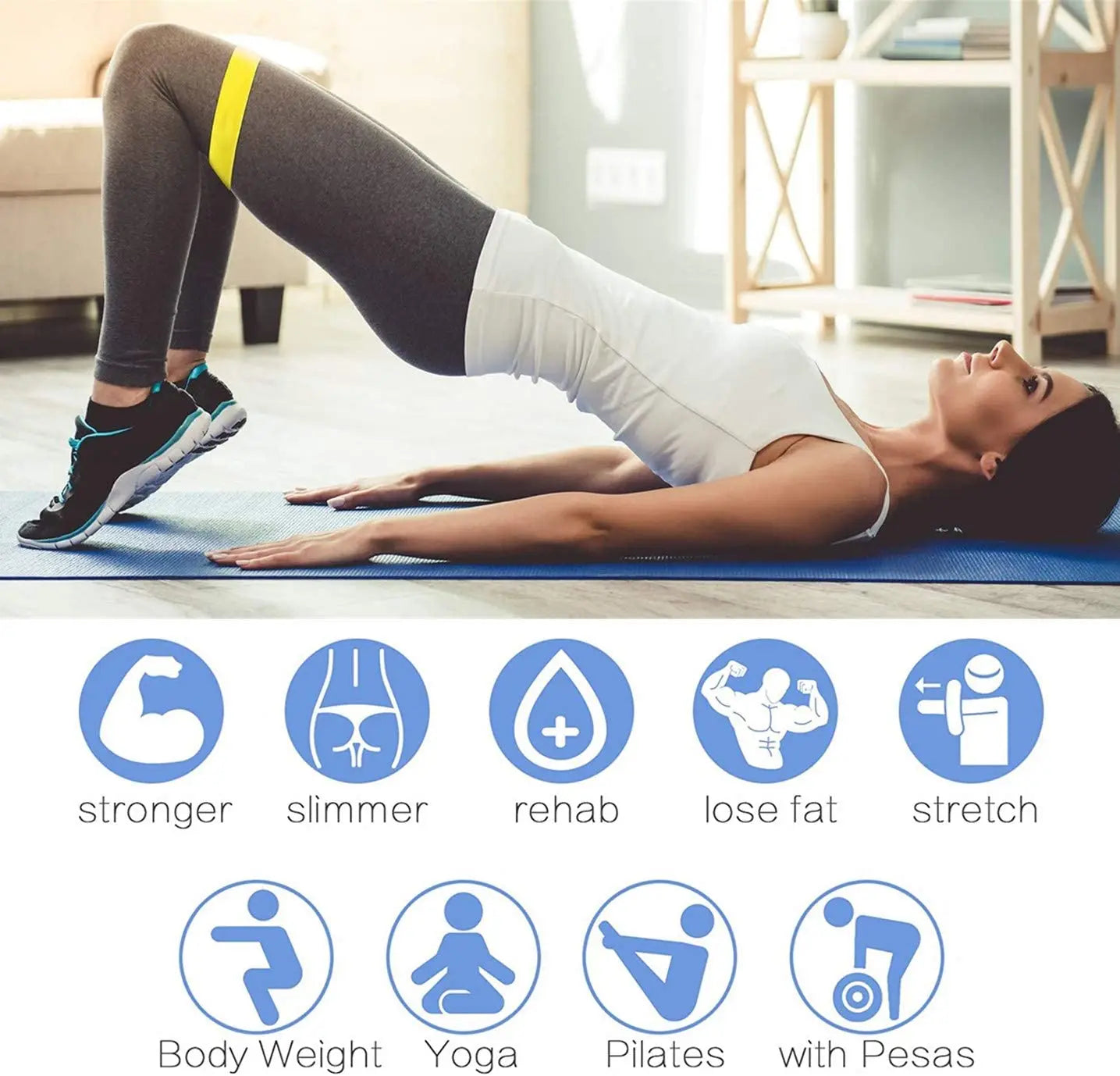 Yoga/Fitness/ Exercise Training Hip Tension Band