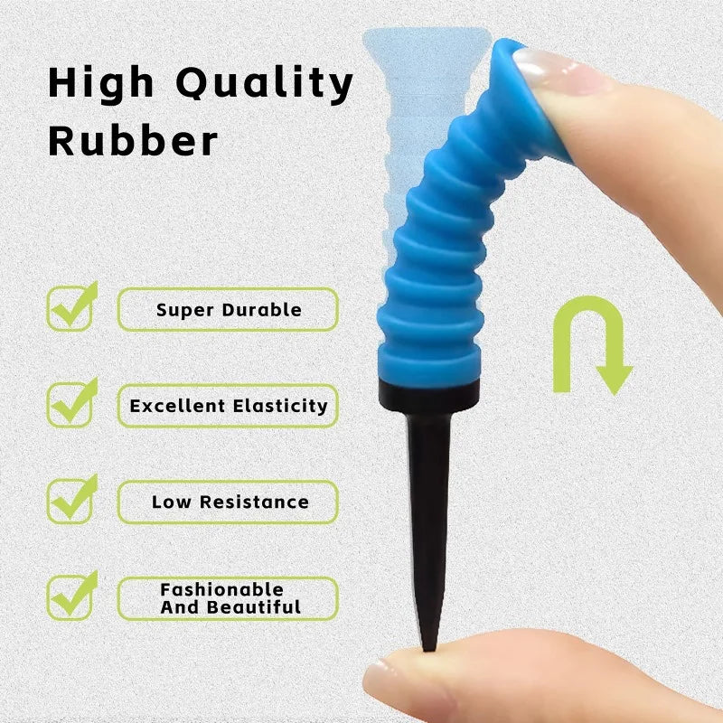 Premium Performance Rubber Golf Tees (5 Pack)