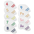 Premium Leather Golf Club Headcovers (10-Piece Set)