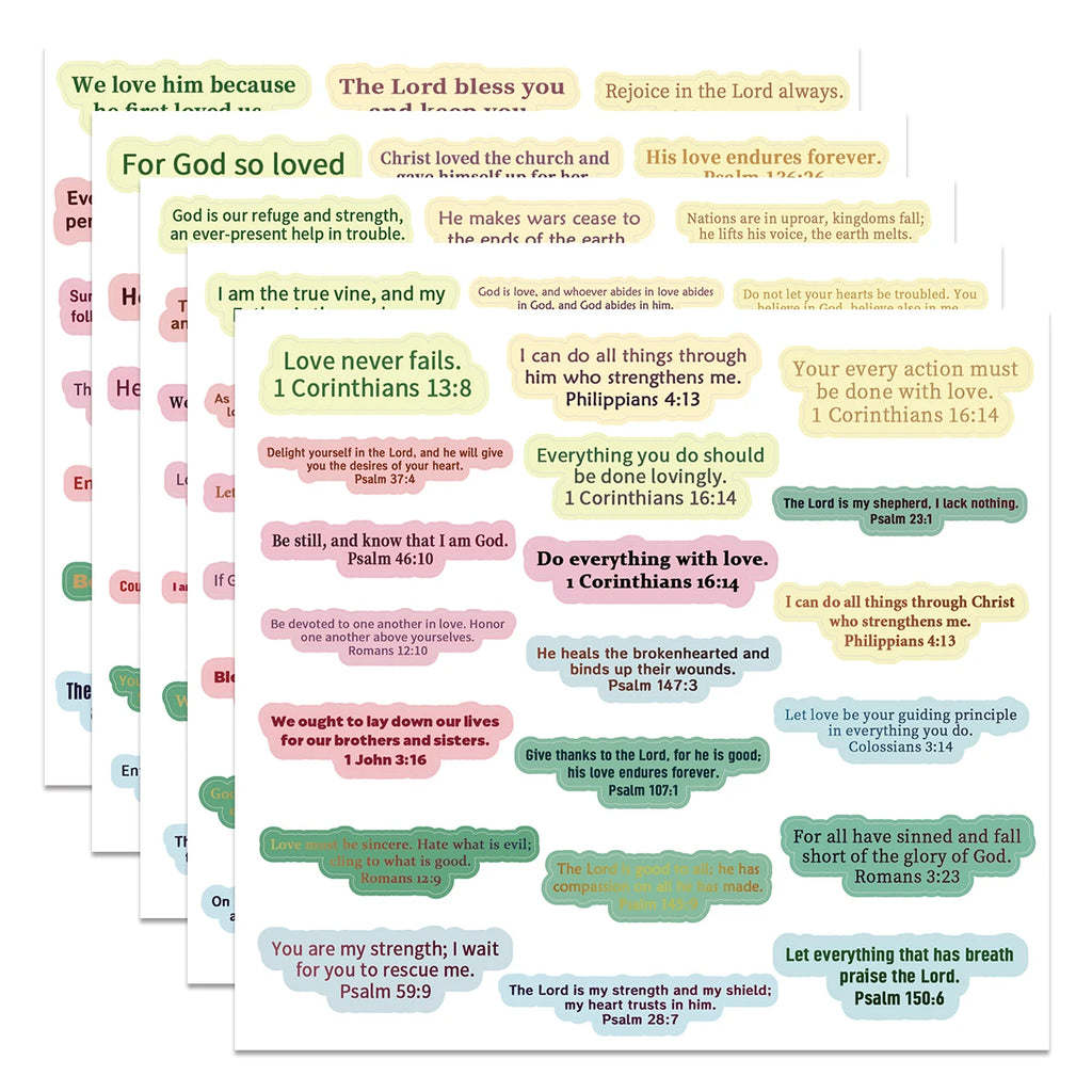 Bible Verse Sticker Collection