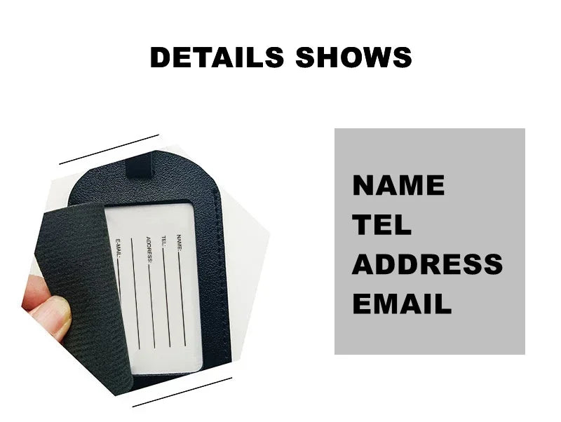 Leather Travel Luggage Tag