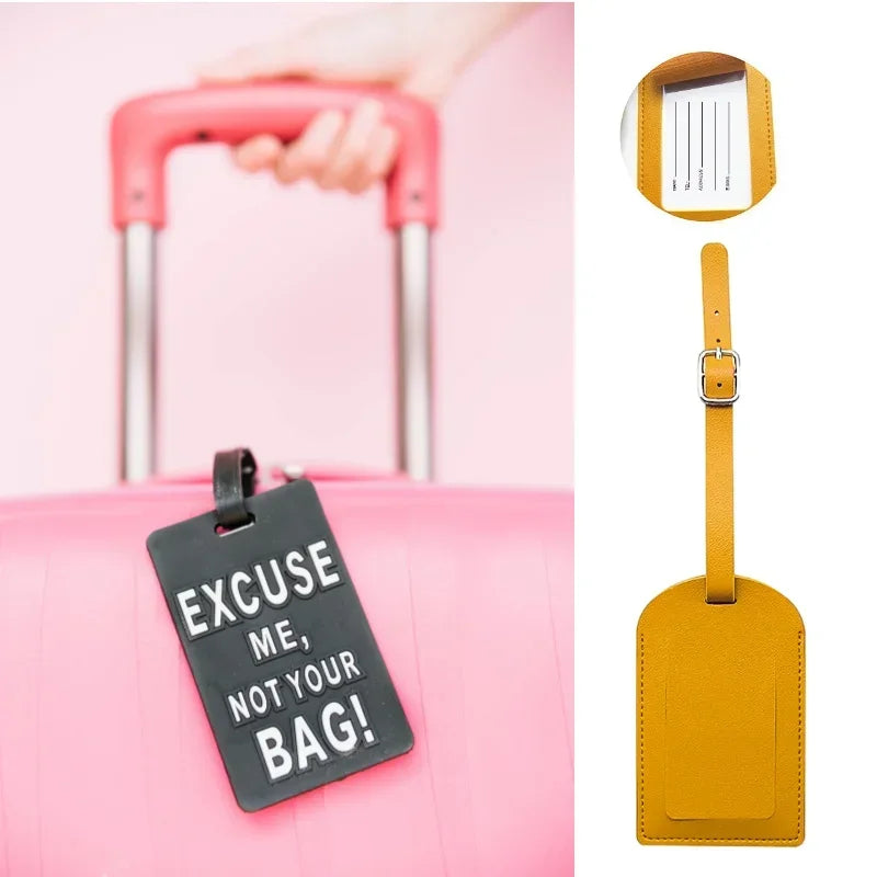 Leather Travel Luggage Tag