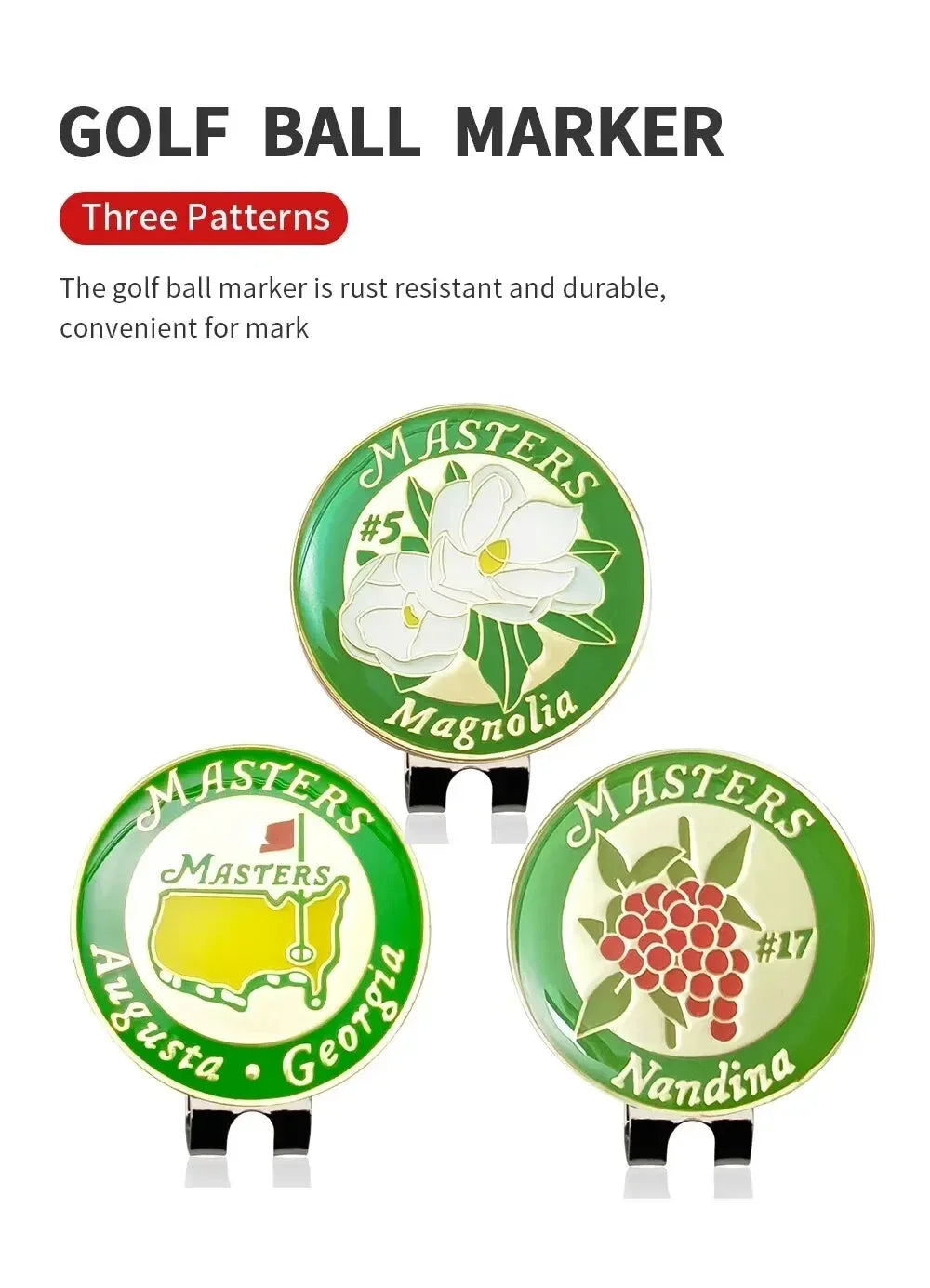 USA Magnetic Golf Ball Marker