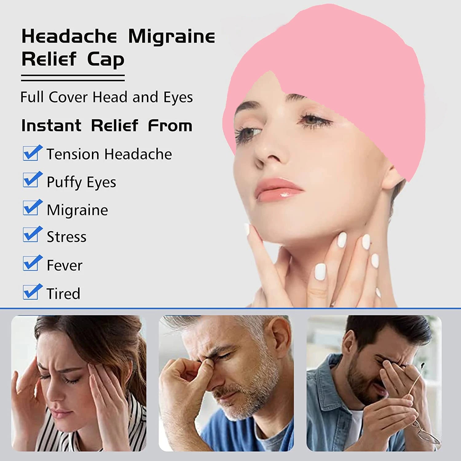 Hot & Cold Therapy Sleep Mask | Headache, Migraine & Recovery Relief