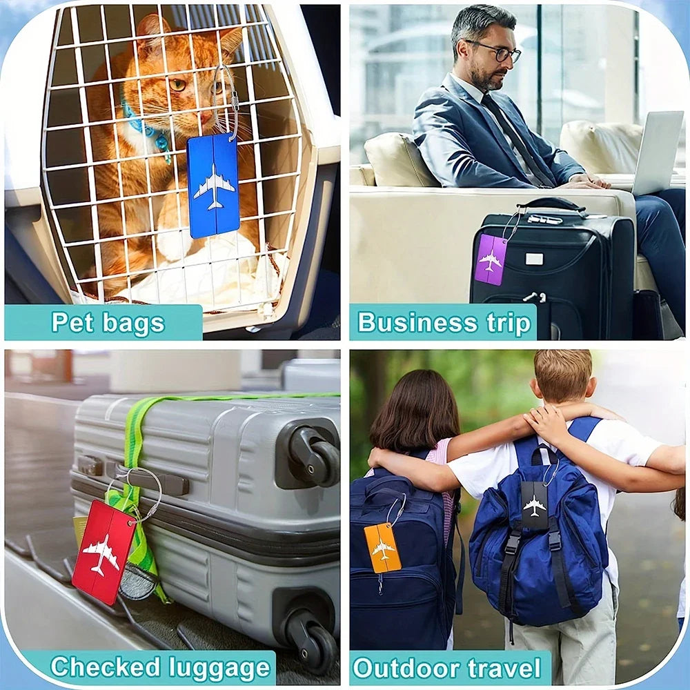 Premium Aluminum RFID Luggage Tag