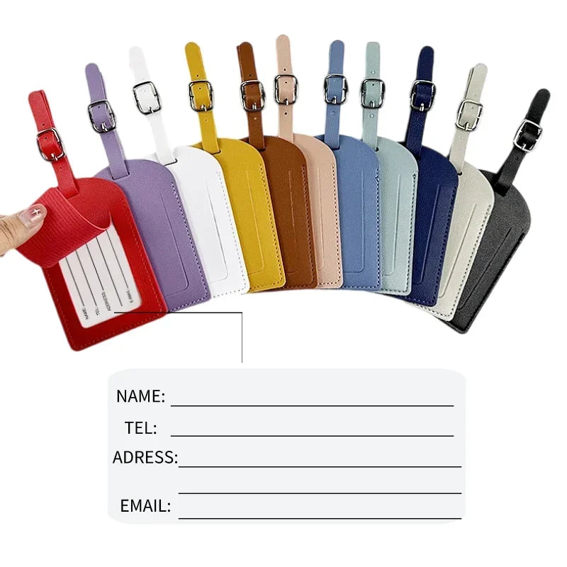Leather Travel Luggage Tag