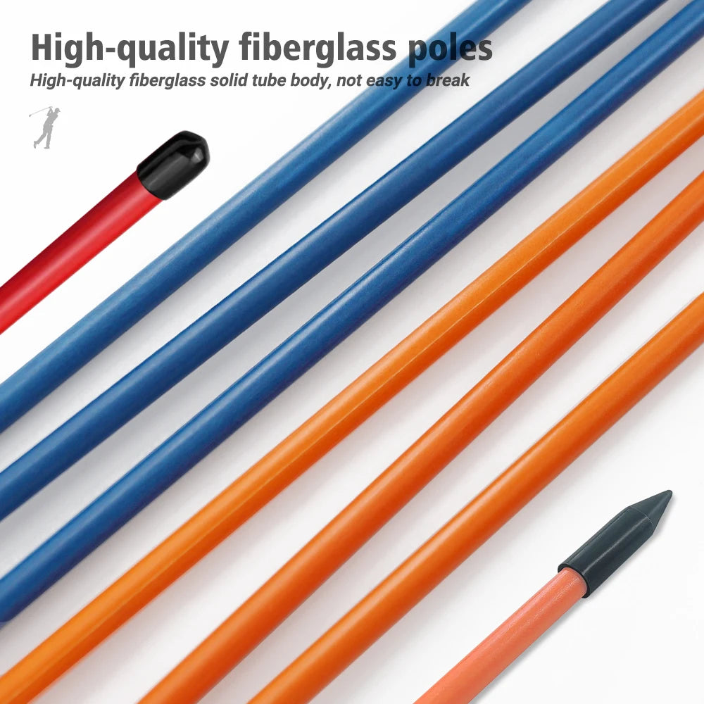5 Color Golf Accessories Alignment Stick- 2 Sets 48inch Alignment Collapsible Training Tools
