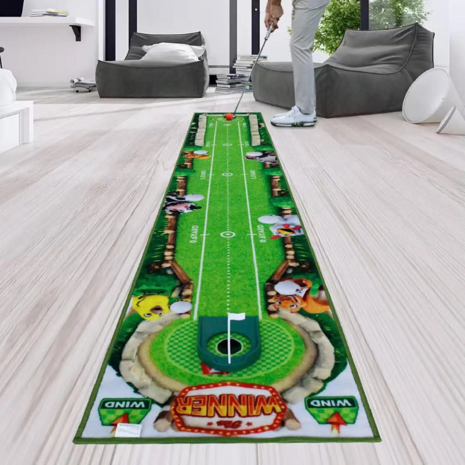 The Precision – Portable Golf Putting Mat | Indoor & Outdoor Practice Trainer