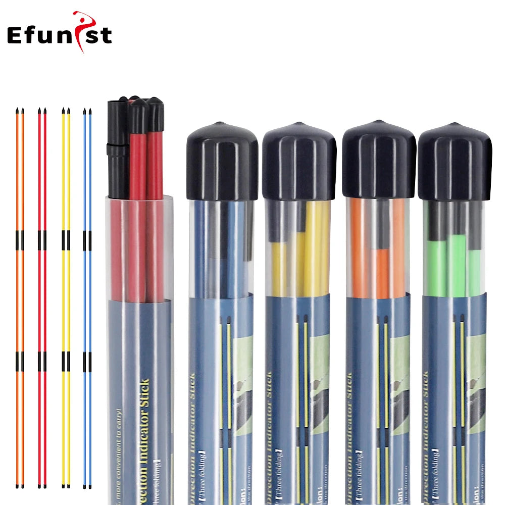 5 Color Golf Accessories Alignment Stick- 2 Sets 48inch Alignment Collapsible Training Tools