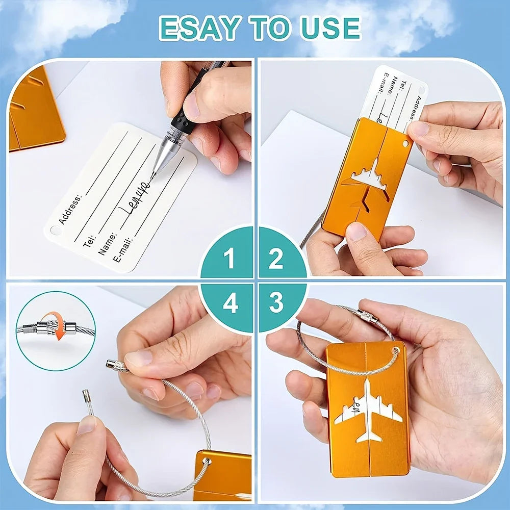 Premium Aluminum RFID Luggage Tag