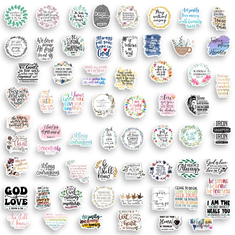 Inspirational Bible Verses Stickers
