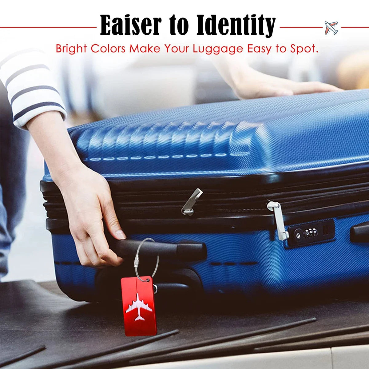 Premium Aluminum RFID Luggage Tag