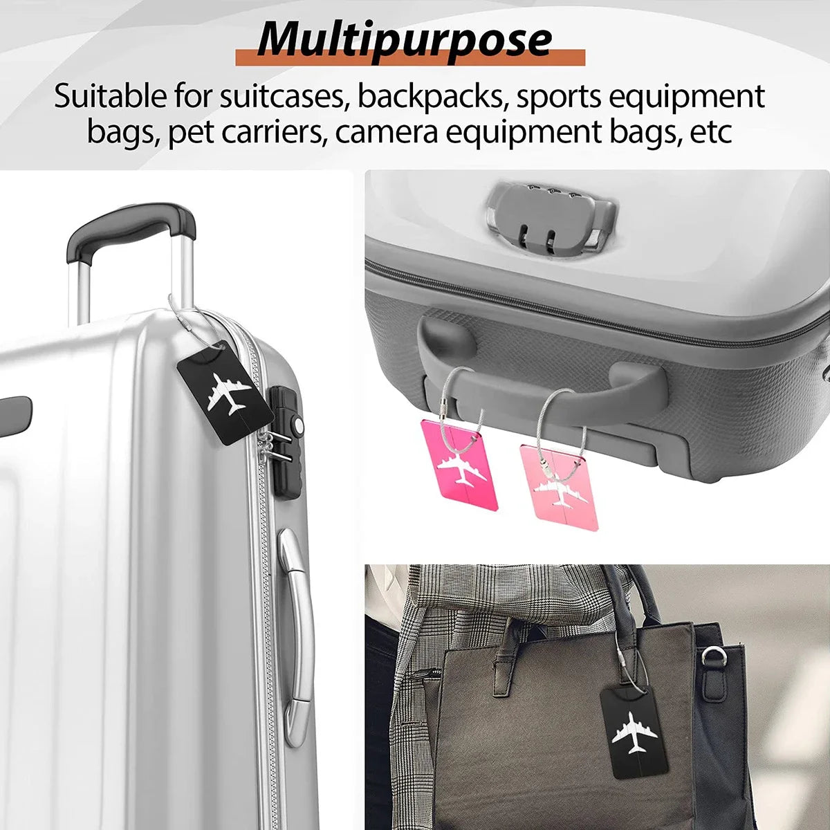Premium Aluminum RFID Luggage Tag