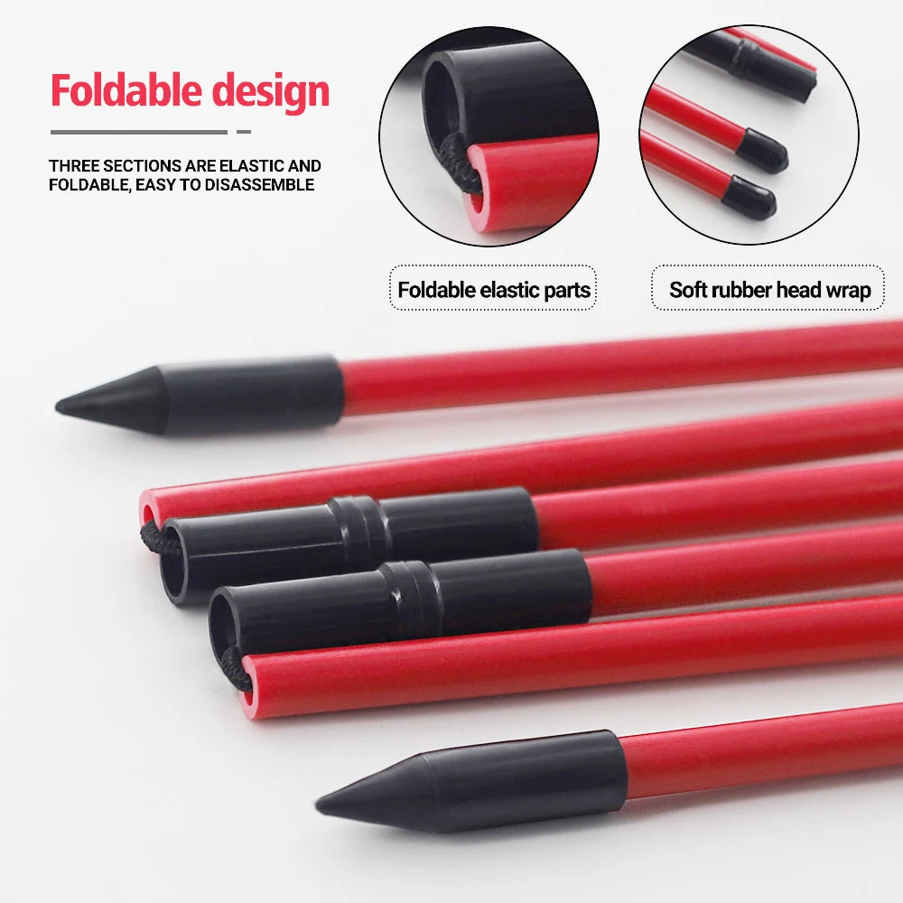 5 Color Golf Accessories Alignment Stick- 2 Sets 48inch Alignment Collapsible Training Tools