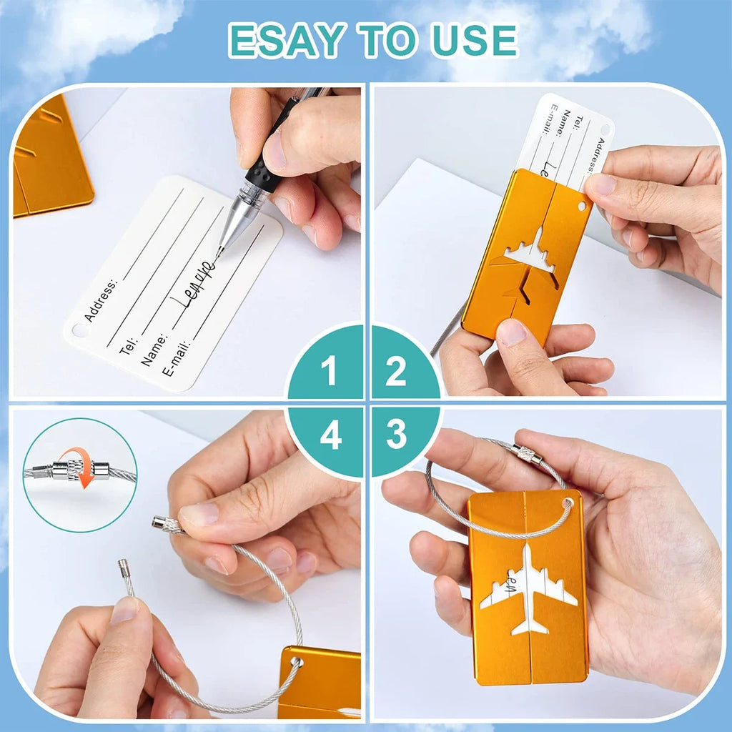 Premium Aluminum RFID Luggage Tag