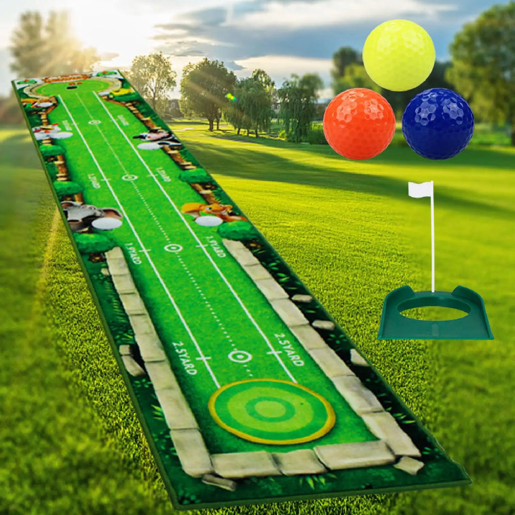 The Precision – Portable Golf Putting Mat | Indoor & Outdoor Practice Trainer