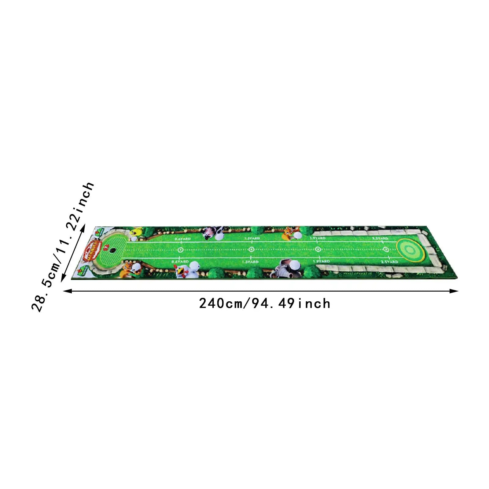 The Precision – Portable Golf Putting Mat | Indoor & Outdoor Practice Trainer